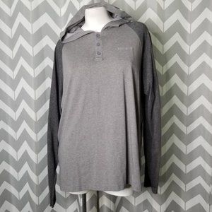 COLUMBIA gray hooded shirt